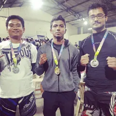 Our students on the podium after a national BJJ competition. We brought home two silver medals and one gold. It is not about winning, but about how well you perform as a team.