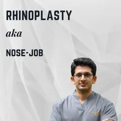 This graphic introduces a case of dorsal hump reduction.