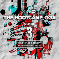 The official poster for Season 3 of 'The Bootcamp Goa'. I believe in continuous learning and was excited to be part of this immersive experience covering everything from techno to Abelton Live.