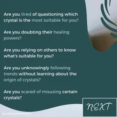 Are you tired of questioning which crystal is right for you, or doubting their healing powers? This course is designed to end the confusion and empower you to use crystals with confidence and knowledge.