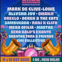 The official poster for the 2025 Jazz Weekender, detailing the full lineup of incredible artists from India and around the world. Curation for a festival like this involves balancing different styles of jazz and live music to create a cohesive two-day journey.