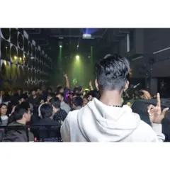 My view of the party. There's no better feeling than looking out and seeing a sea of people dancing and enjoying the set.
