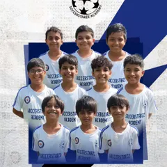 Our U-11 team posing for a group photo, looking united and ready to take on any challenge.