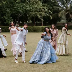 Another look at our group engagement dance. We designed the choreography to be simple enough for everyone to learn quickly but impactful enough to make a grand statement.