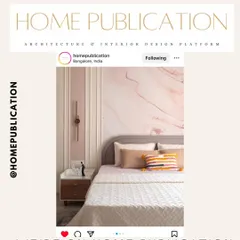 It was exciting to see this serene bedroom from one of my projects featured by Home Publication, an architecture and interior design platform. The design focuses on soft colors and textures.