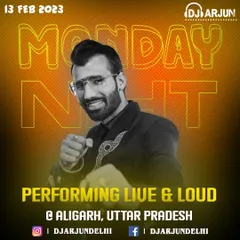 On the road for a Monday night show in Aligarh, Uttar Pradesh. My schedule is packed with events throughout the week.