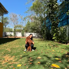 A happy moment with Pablo in the yard. His guardian's encouraging words mean the world to us.