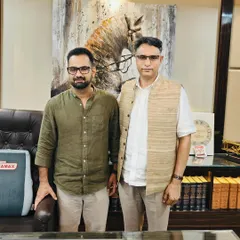 With Dr. Sagar Preet Hooda, IPS, after the discussion. Collaborating with law enforcement leaders is crucial for effective criminal justice reform.