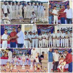 A collage celebrating our U-16 team's unbeatable journey and splendid victory in the FUCC Arsikere New Year Cup. This showcases the trophies and the proud moments from the awards ceremony.