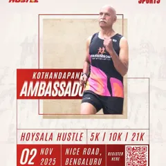Meet one of our legends, Ambassador Kothandapani. Experienced runners like him are part of our ambassador program to inspire and guide participants during the Hoysala Hustle.