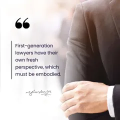 As a first-generation lawyer, I bring a fresh and resilient perspective. I understand the hustle required to build something from nothing because I've lived it. This drive is what I use to champion your goals.