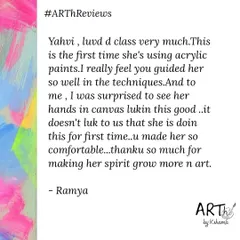 A heartwarming review from the mother of a young student. It means the world to me when I can help someone, especially a child, discover their love for art and feel comfortable creating.