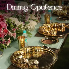 We believe dining is an experience of opulence. Our traditional brass and copper thalis and katoris are not just serveware; they are a statement of heritage and luxury, transforming your event into a royal feast.