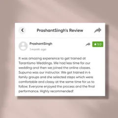 Thank you, Prashant, for your kind words. We specialize in working with tight timelines and are experts at conducting online classes for multiple family groups at once, ensuring everyone is comfortable.