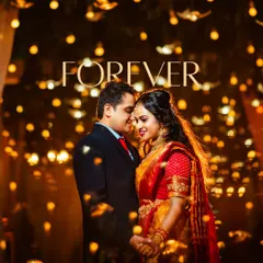 A classic cinematic wedding portrait using creative lighting to create a dreamy, romantic atmosphere. This style is perfect for couples who want their photos to feel magical and timeless.