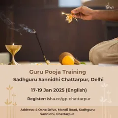 For those who wish to deepen their connection, I am happy to share this announcement for Guru Pooja Training. This program teaches a powerful process of expressing gratitude and making your inner space an invitation to the divine.
