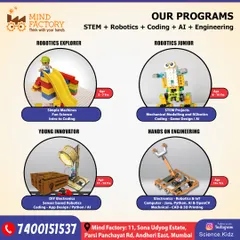 I offer a clear pathway for learning, with four core programs tailored to different age groups. From simple machines for 5-year-olds to advanced IoT and Python for teens, there's a starting point for every young engineer.