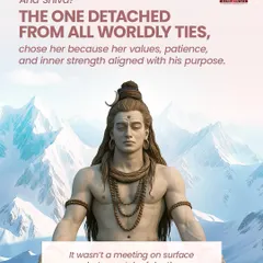 And Shiva, detached from all worldly ties, chose Parvati because her values, patience, and inner strength aligned with his purpose. It was a match of depth.