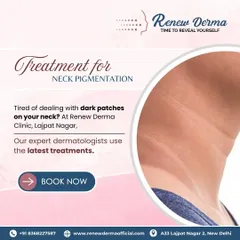 Don't let dark patches on your neck affect your confidence. We use the latest treatments to effectively address neck pigmentation, helping you achieve an even and clear skin tone.