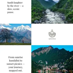 From sunrise Kundalini sessions to sunset picnics by the river, every part of our Anand Lok Yatra is mapped out to help you find a slow, scenic pause. We walk, we breathe, and we connect with the sacred land.