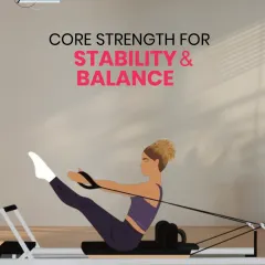 Strength starts from the core. Our reformer sessions are designed to strengthen your deep stabilizing muscles, helping you move through life with more control and confidence.