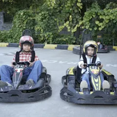 For our little thrill-seekers, the outdoor go-kart track at our Punjabi Bagh location is a huge hit. We provide all the safety gear so kids can experience the excitement of racing their friends.