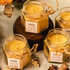 Every single candle is made by me in very small batches right here in Bangalore. This process ensures that each one I pour is fresh and made with intention, ready to bring a sense of peace and *sukoon* to your space.