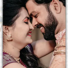 A close up filled with laughter and joy. This engagement photo captures the genuine happiness and easy chemistry between the couple.