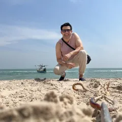 Enjoying some sun and sand. This lifestyle is a big part of my personal brand and the energy I bring to my work.