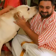A moment of pure love between Ani and one of our rescued dogs. This is the connection that fuels our passion.