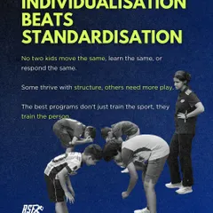 No two children are the same, so their training should not be either. I design individualized programs that cater to each athlete's unique movement patterns, learning style, and developmental stage.