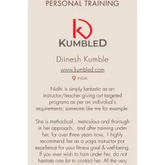 Diinesh's testimonial means a lot, as he has been training with me for over three years. His experience speaks to my methodical and thorough approach to helping clients achieve their fitness and well-being goals.