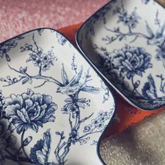 These beautiful blue and white ceramic platters were part of a curated Diwali hamper, blending utility with timeless design.