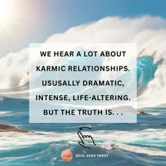 We often associate karmic relationships with drama and intensity. But the truth is much more subtle and profound than that. This is the second part of my visual exploration.