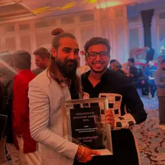 Celebrating the WeddingSutra award win. This recognition from such a prestigious platform in the wedding industry means the world to me and my team.