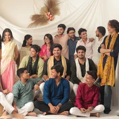 A candid moment with my wonderful team during our Diwali celebration. The laughter and camaraderie we share is what makes our work so joyful.