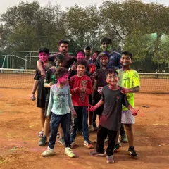 The joy of celebrating festivals together. Our academy is more than just a place to play tennis; it's a community of friends.