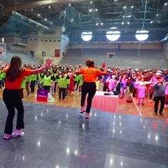 A view from the stage at the NCRTC Sports Meet. We love getting large corporate teams moving together, creating a shared experience that boosts morale and energy.