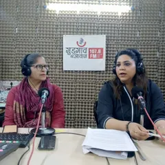 In the studio at Gurgaon Ki Awaaz 107.8 FM for the show "Kanoon Ki Baat". I spoke about the importance of drug awareness and the objectives of the DAWN Scheme by NALSA.