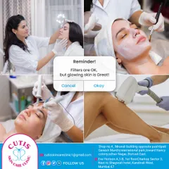 While filters are temporary, great skin is forever. This collage shows various treatments we offer, from facials to laser procedures, that help you achieve naturally glowing skin. Let us help you reveal your true beauty.