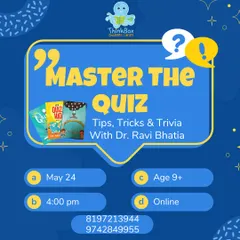 We host online sessions with experts like Dr. Ravi Bhatia, a veteran quizzer, who shares tips and tricks with budding quizzers.