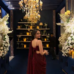 I love wearing sarees, especially for wedding events and traditional functions.