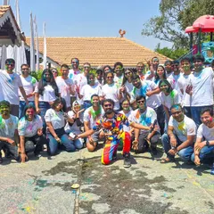 Another fantastic moment from the Amazon Music Holi party. I love bringing my energy to corporate festivities and making them memorable for the entire team.