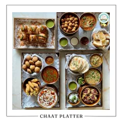 Bringing the authentic taste of Purani Dilli to your home with my Chaat Platters. This spread features a variety of street food classics, from tangy Dahi Bhalla to crispy Papdi Chaat, each prepared fresh with the traditional spices and flavors you love.