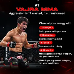 We teach you to transform aggression into a weapon. At our gym, you learn to channel your energy into strength, discipline, focus, and control.