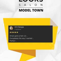 Another version of Kirti's glowing review, highlighting her satisfaction with the perfect haircut she received at our salon.
