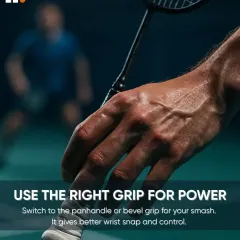 Your grip is the foundation of every shot. We teach the four basic grips: forehand, backhand, panhandle, and bevel. This video explains when and how to use each one for better control and power.