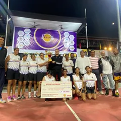 Celebrating a huge win with our incredible Women's Team at the Nagpada Basketball Tournament. This is what it's all about: teamwork, dedication, and lifting that championship trophy together.