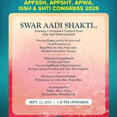 An announcement for my performance at the APFSSH 2025, a conference for orthopedic doctors. We often perform for specialized corporate and academic events.