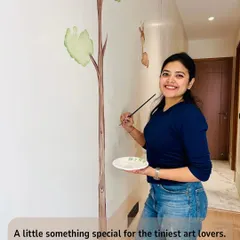 A little something special for the tiniest art lovers. I love painting nurseries; there's so much love and softness in these projects.